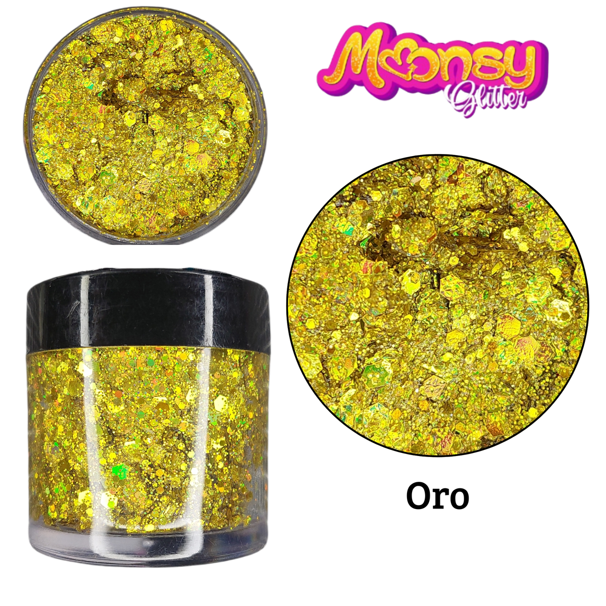 Variedad Onza Moonsy Glitter - Base Gel (venta por invdividual)