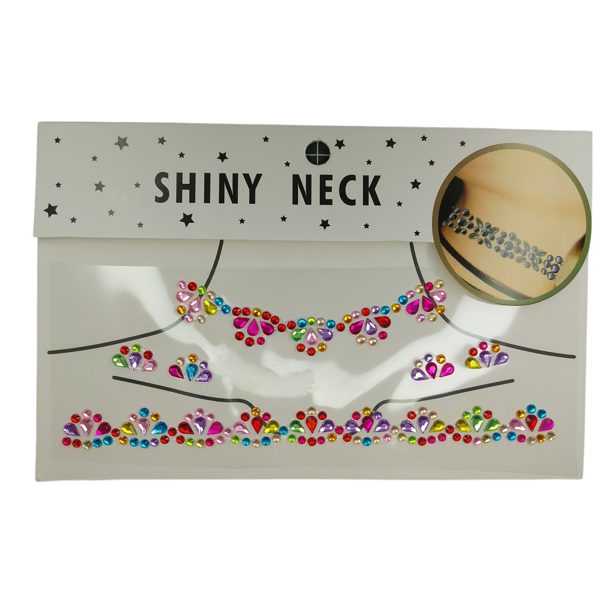 Pedrería Cuello Multicolor (venta por planilla)