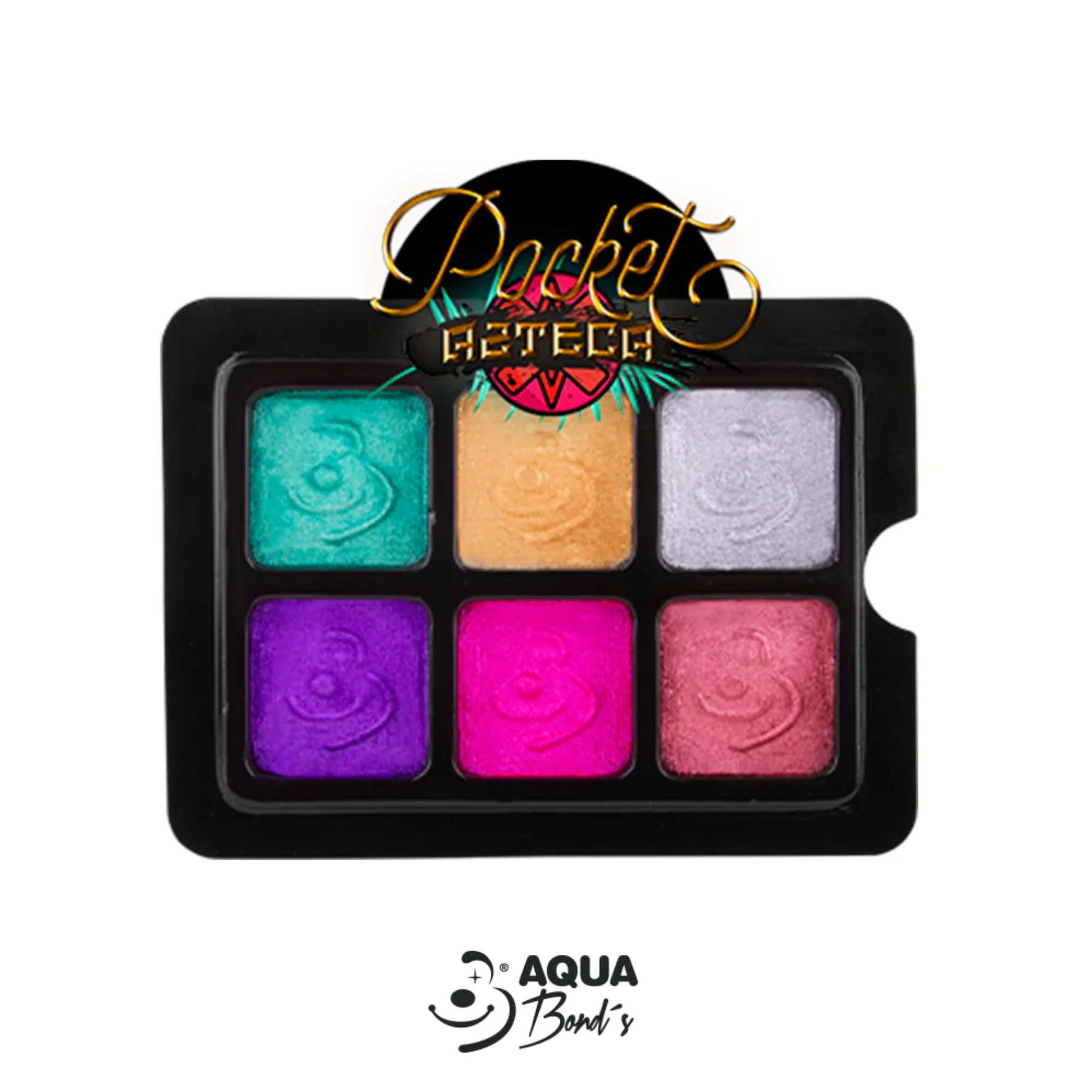 Paleta Pocket de 6 Colores Metálica Bond's Boutique