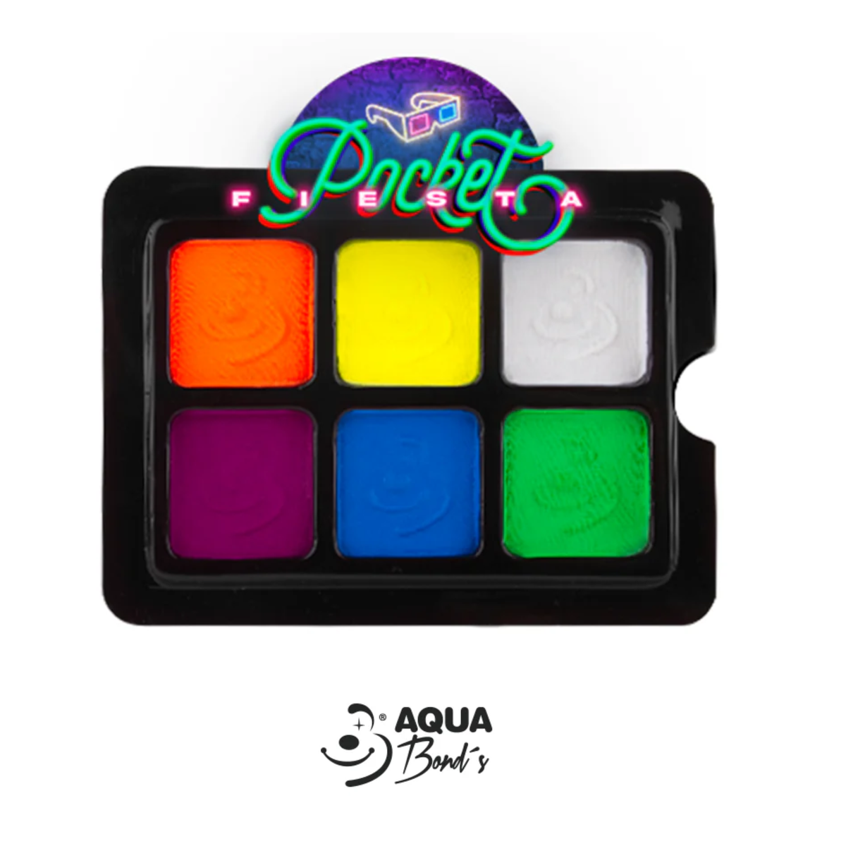 Paleta Pocket de 6 Colores Neón