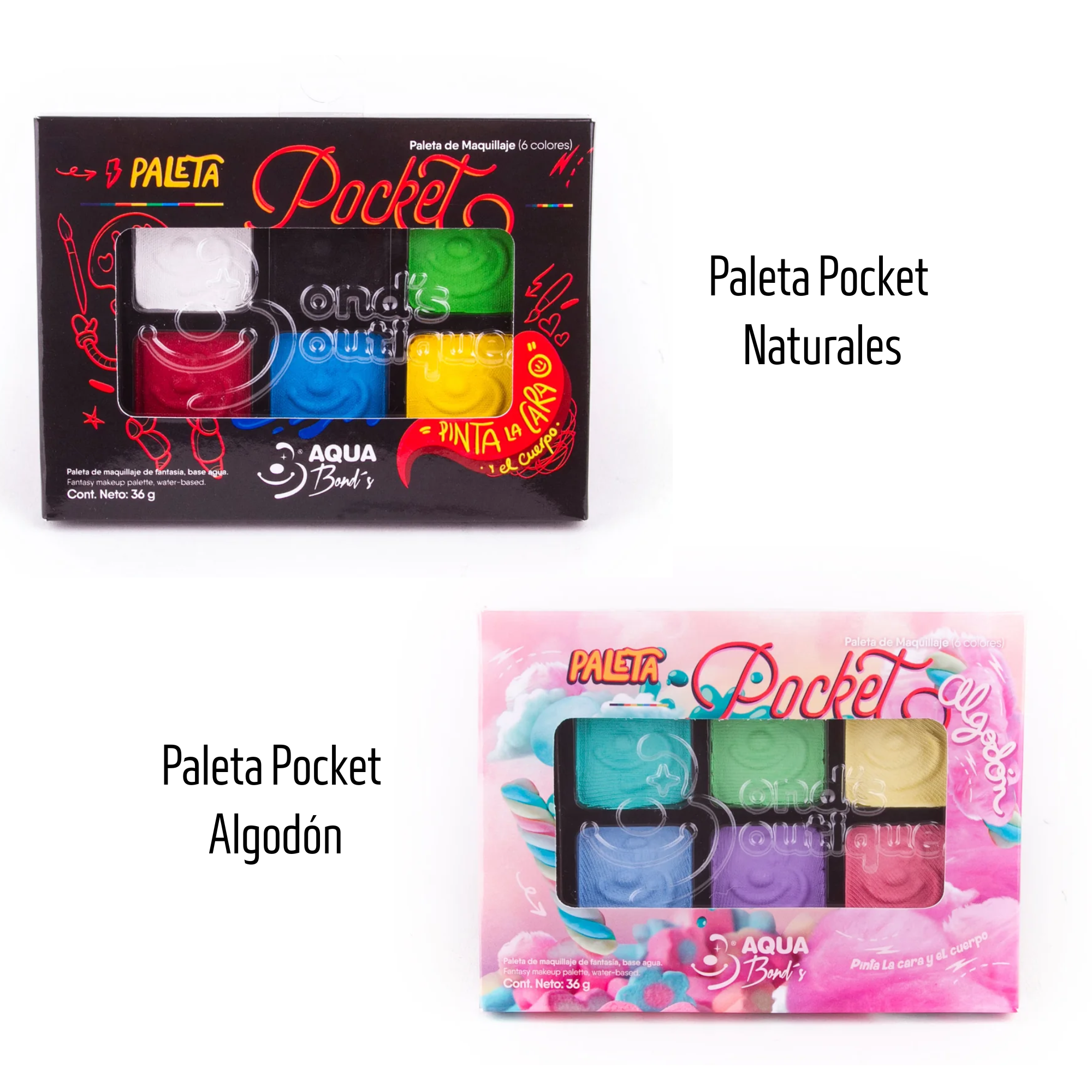 Paleta Pocket de 6 colores Bond's Boutique
