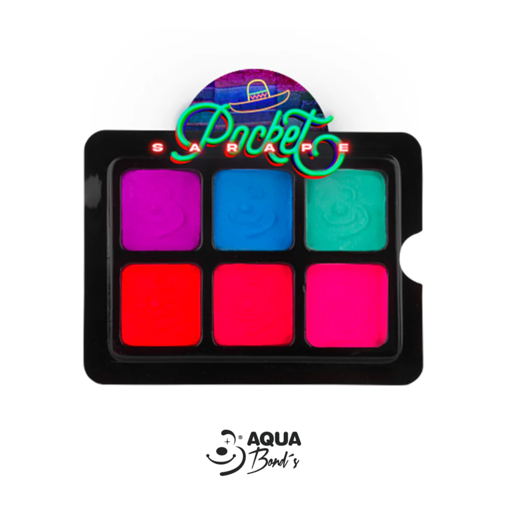 Paleta Pocket de 6 Colores Neón