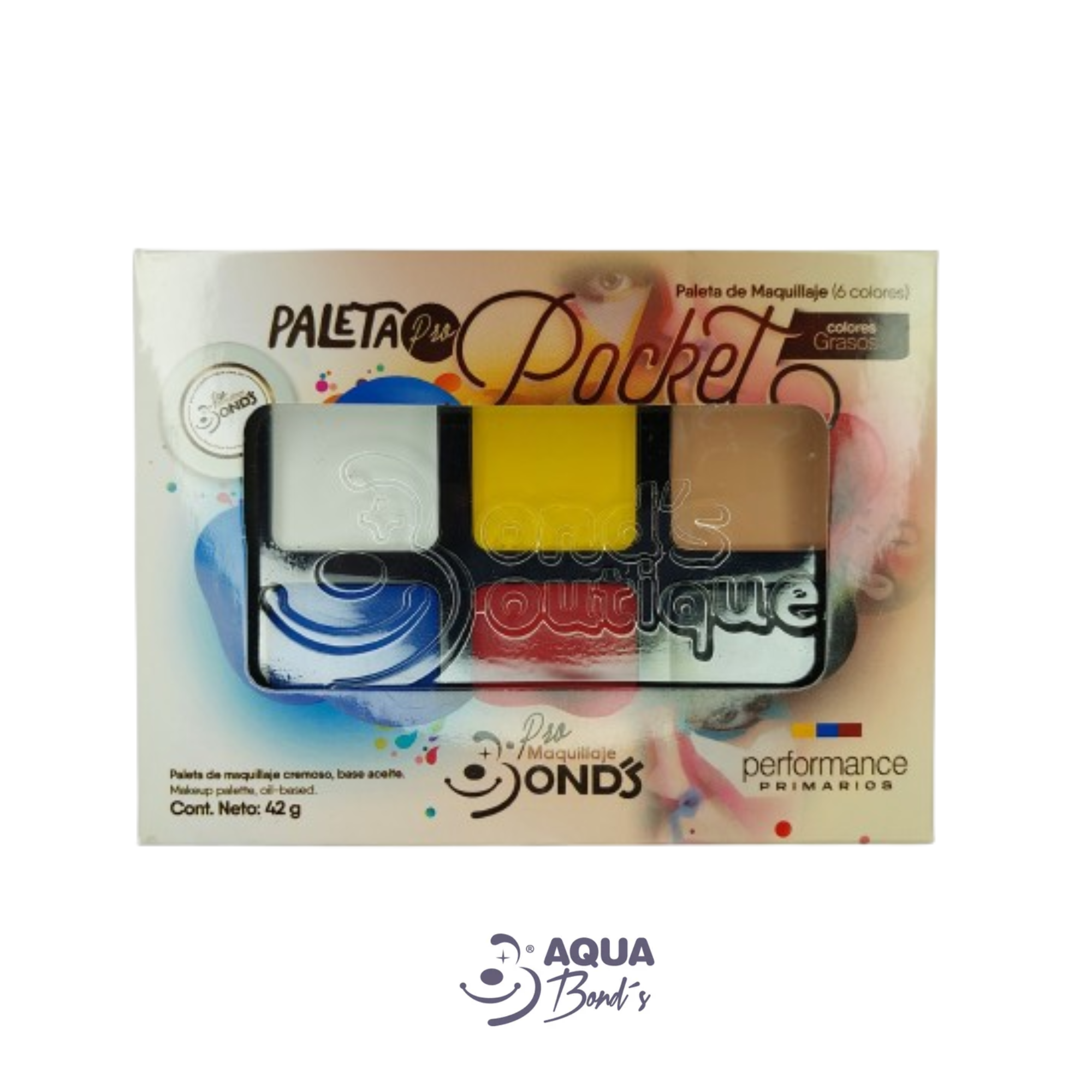 Paleta Pro Pocket de 6 Colores de Crema