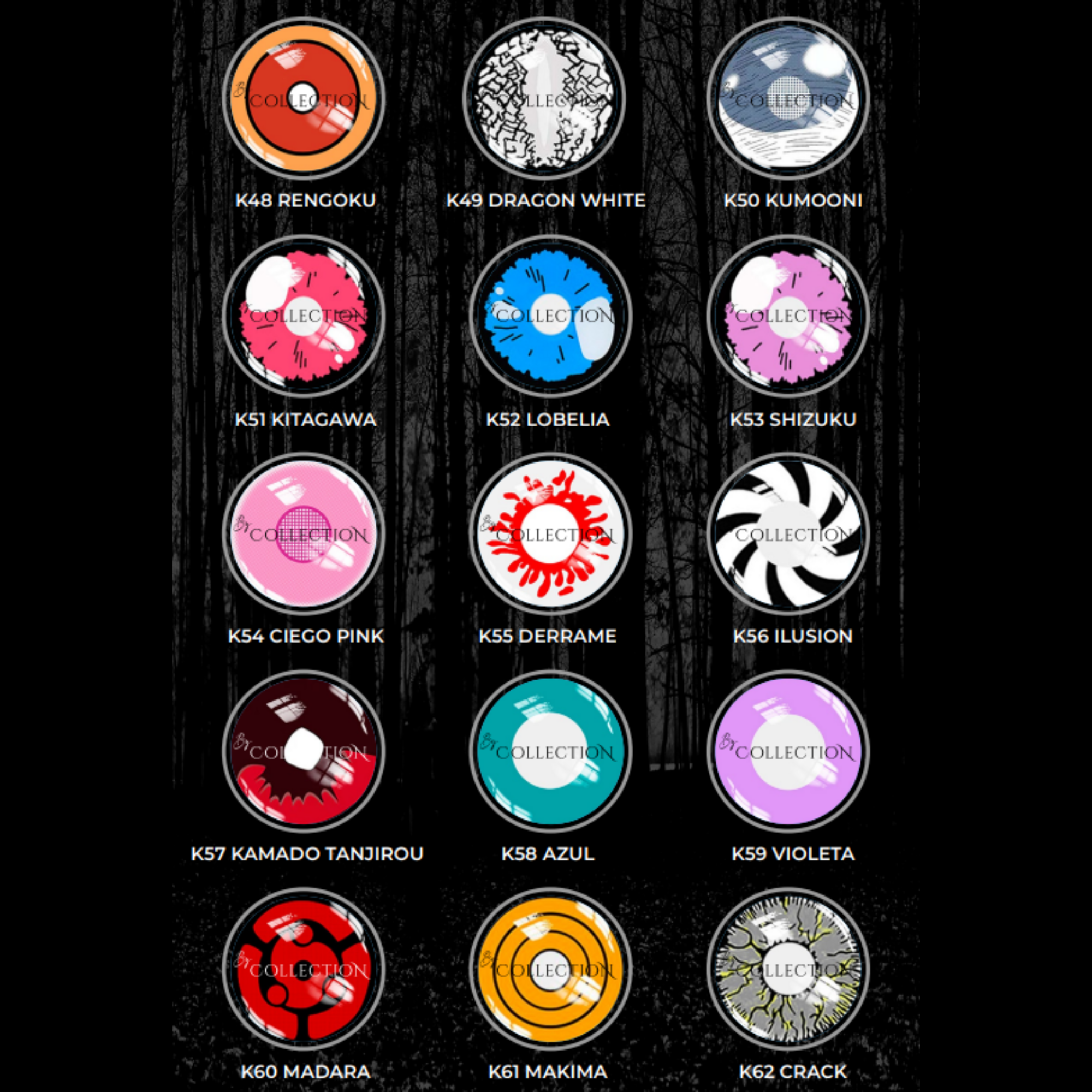 Pupilentes Friki by collection (venta por individual)