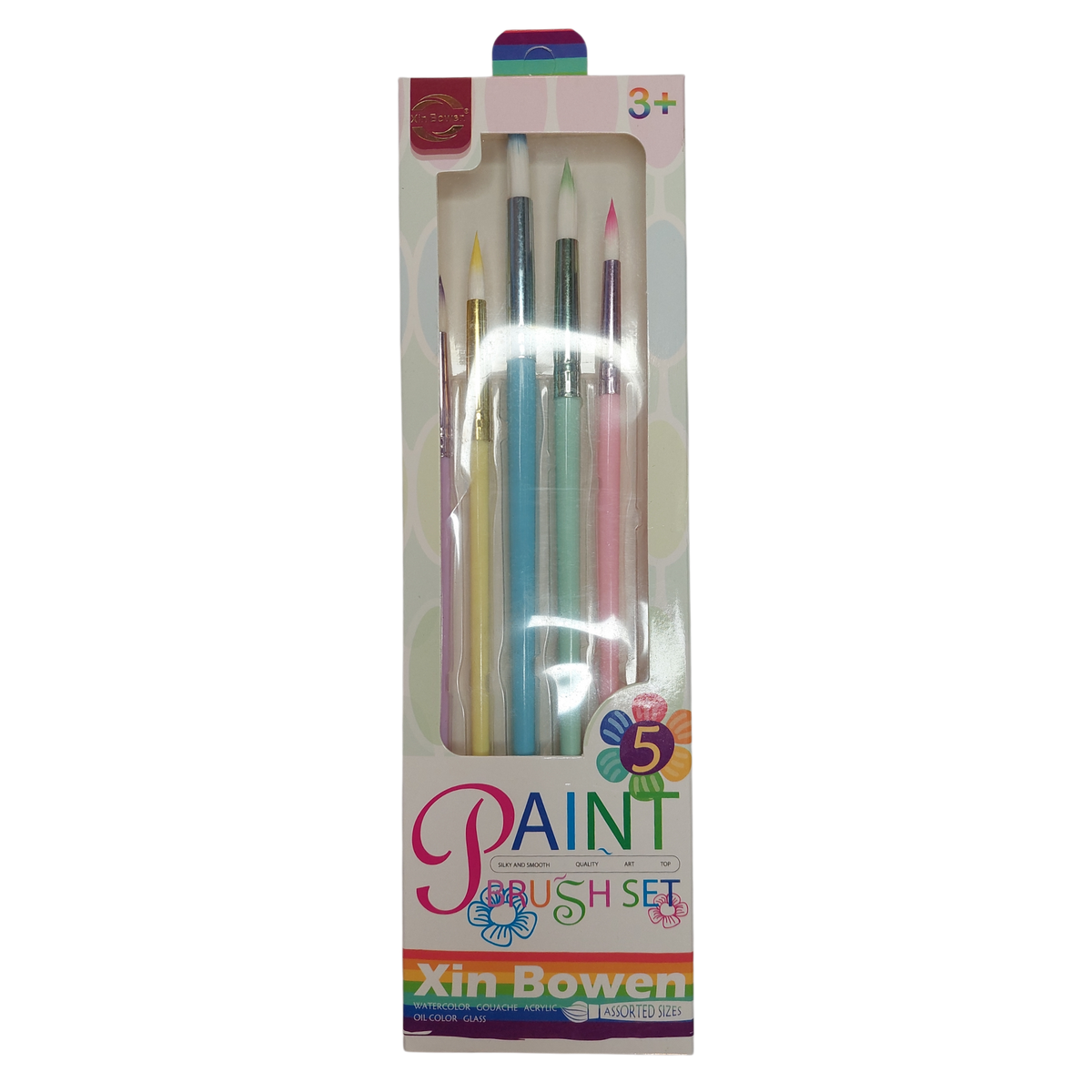 Set Pinceles Redondos Colores Xin Bowen