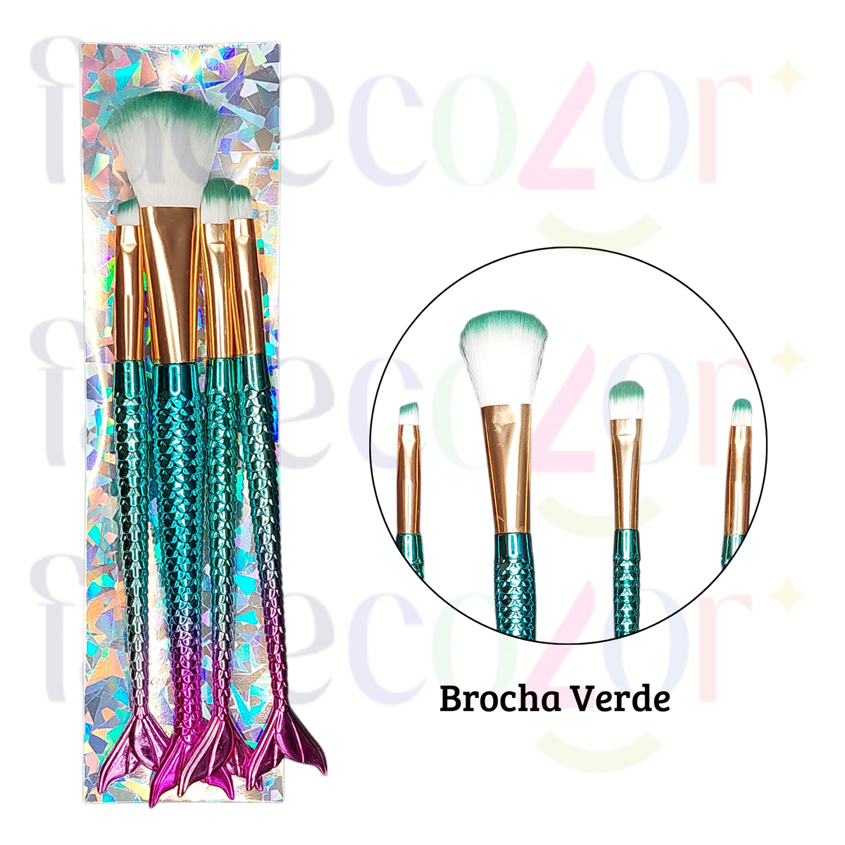 Brochas Maquillaje Social Sirena