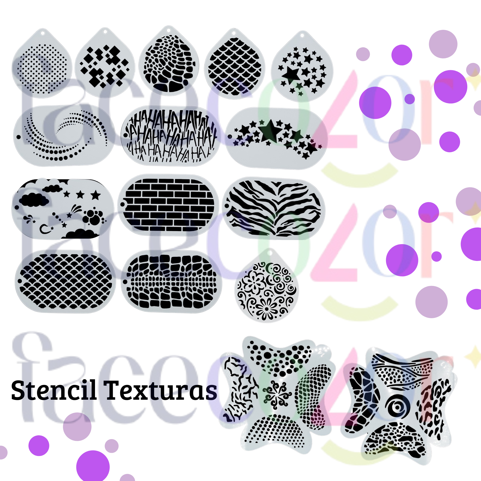 Stencil Texturas (venta por individual)