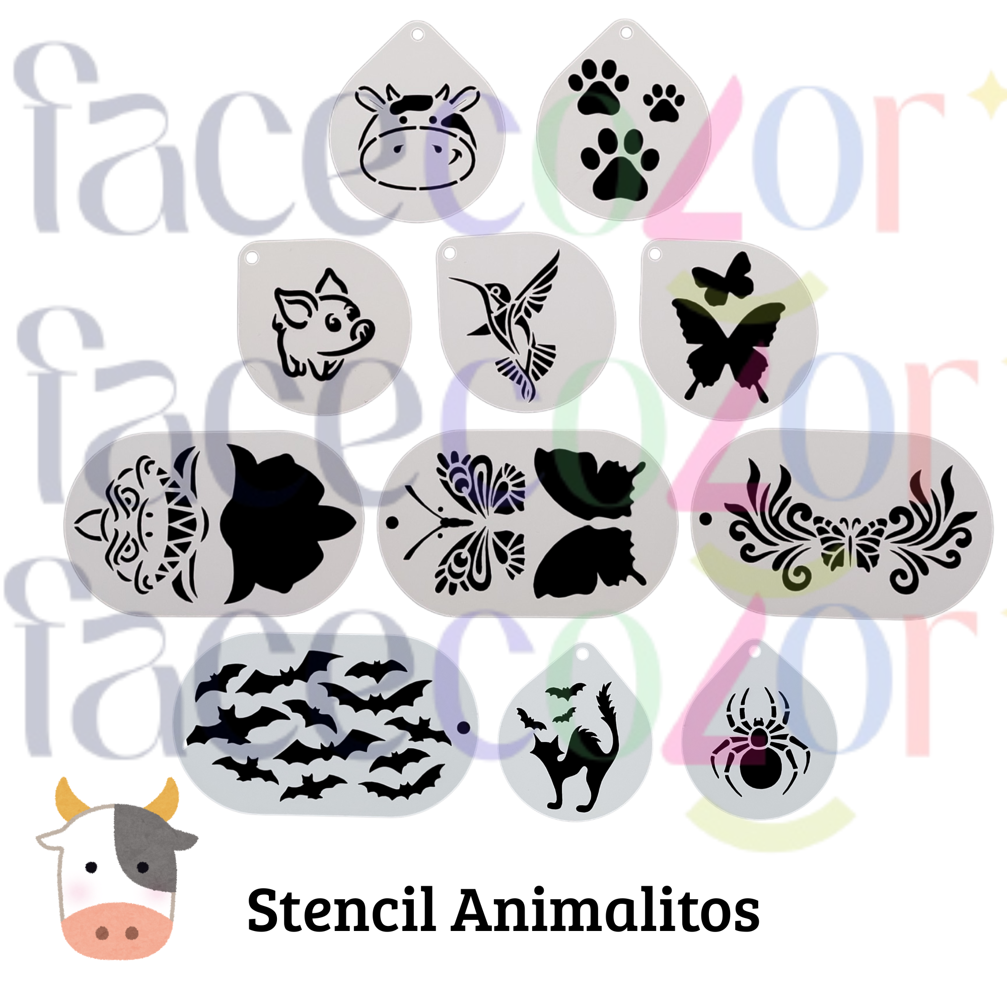 Stencil Animalitos (venta por individual)