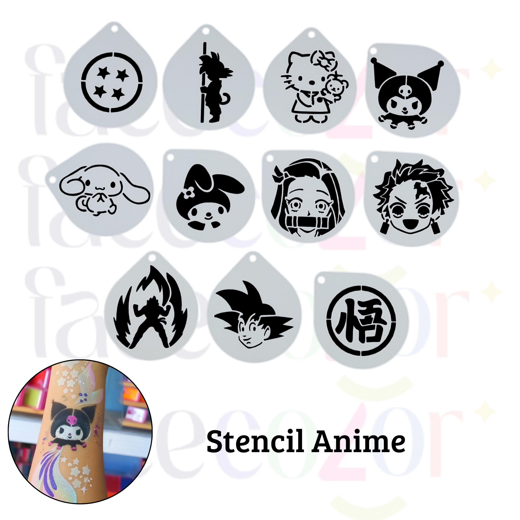 Stencil Anime (venta por individual)