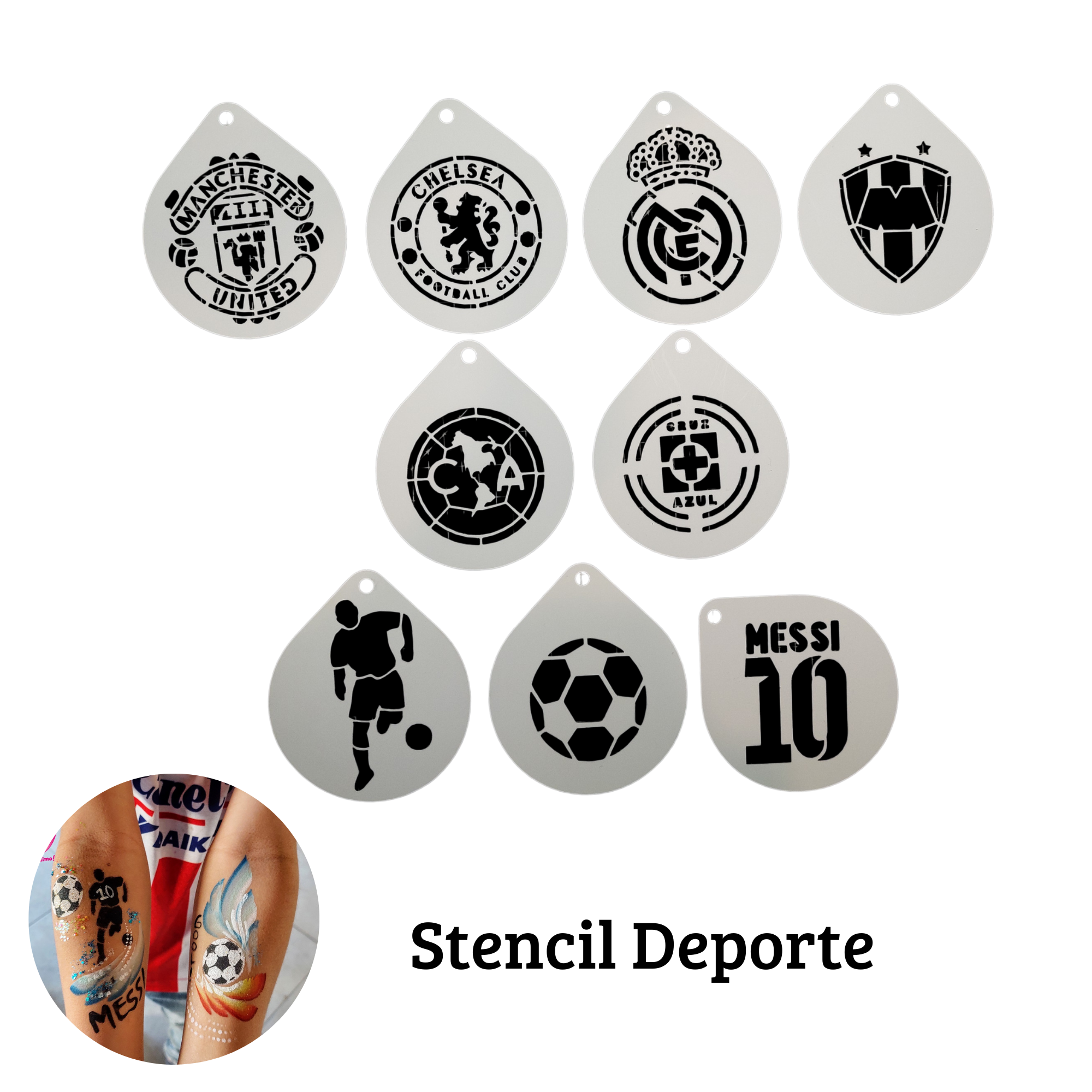 Stencil Deporte (venta por individual)