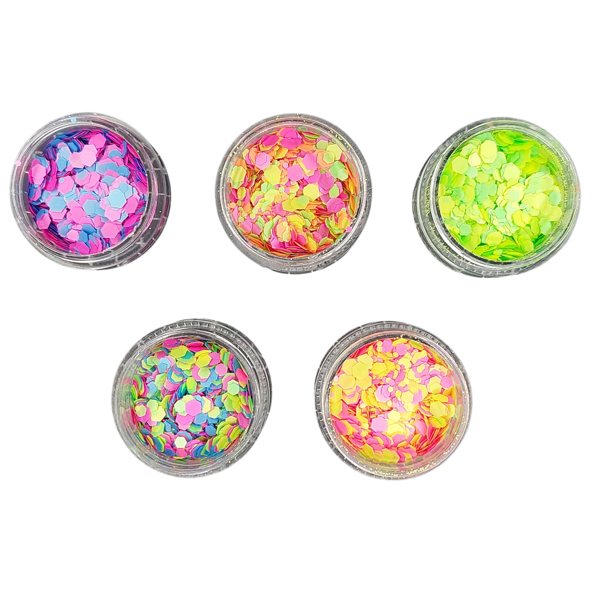 Torre de Chunky Glitter Suelto - 5 colores